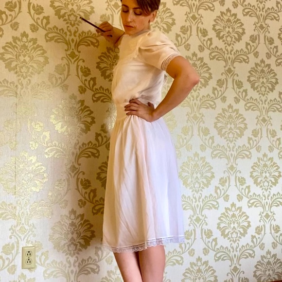 Gunne Sax pink tea dress - Picture 3 of 6